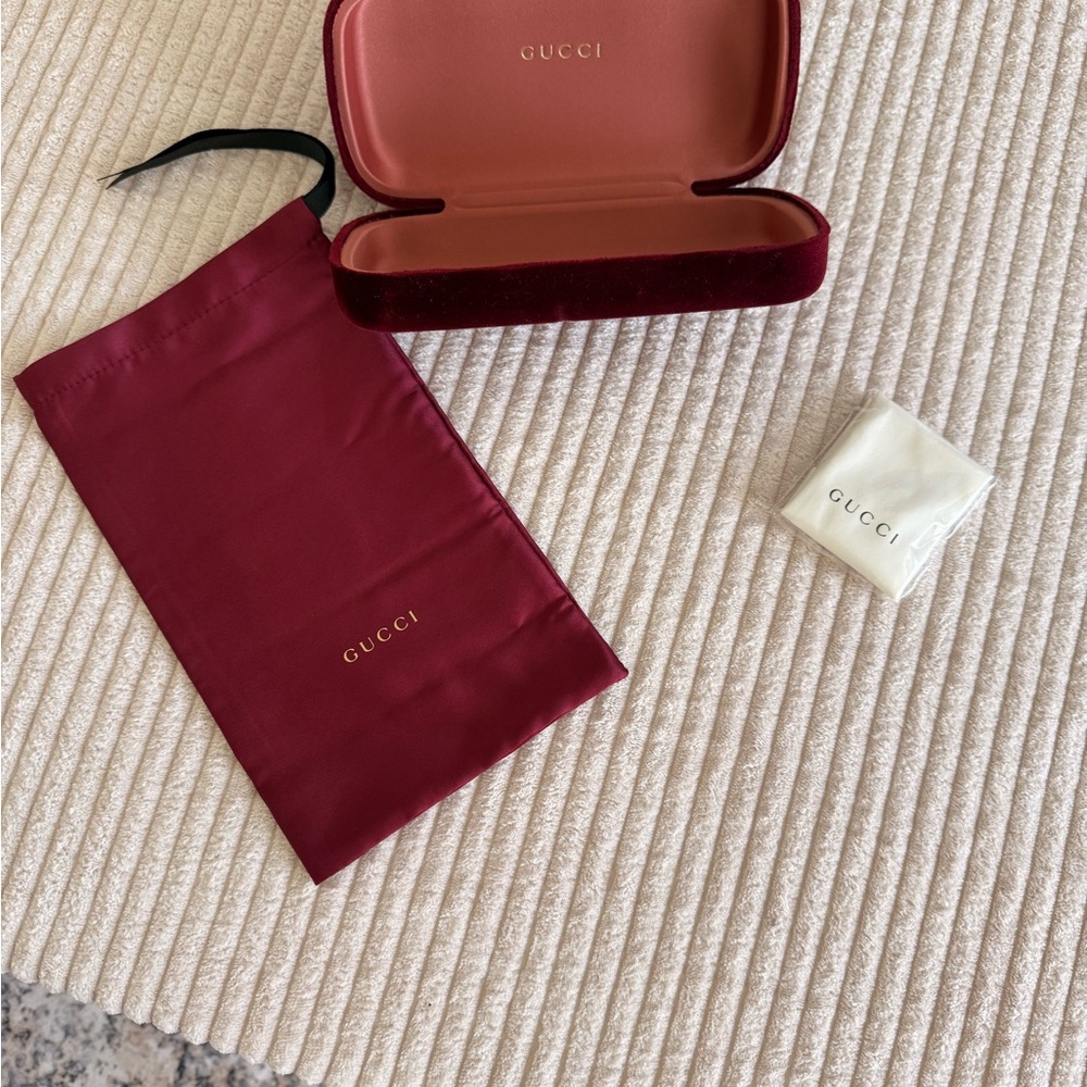 Gucci Red Sunglasses Case